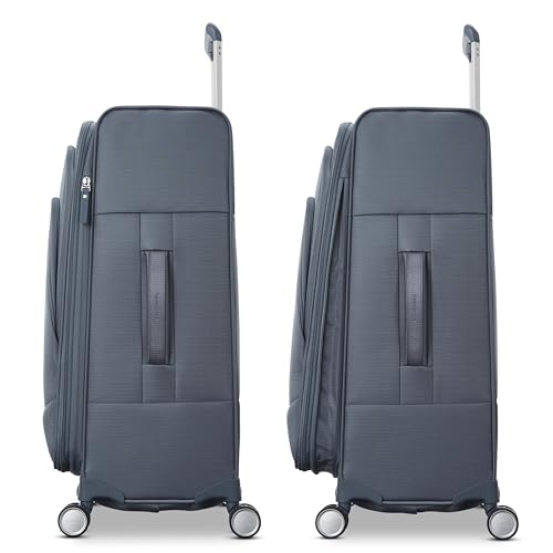 Samsonite UpLIFT Lightweight Softside Carry-On Luggage with Spinner Wheels - Expandable - Airline-Approved, Polyester Soft Suitcase for Ultra Light Travel - Elemental Blue