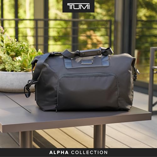 Tumi Alpha 3 Double Expansion Travel Satchel, Official Product, 1.1 gal (31 L) 0 cm 6.2 lbs (2.9 kg), Black, One Size