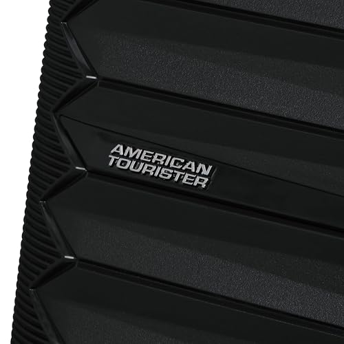 American Tourister Fastfoward Expandable Hardside Luggage with Spinner Wheels, Flash Black, Carry-on