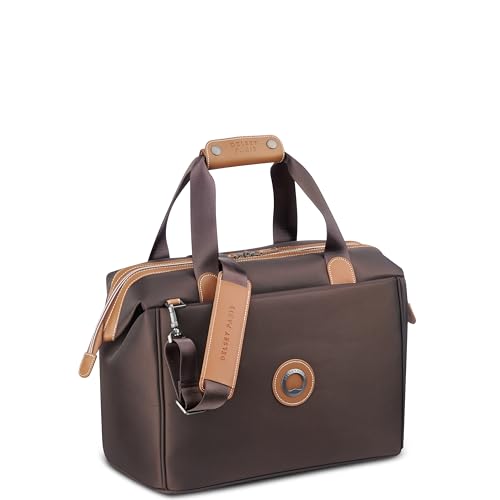 DELSEY PARIS Chatelet 2.0 - Small Weekender - Travel Duffle Bag - Carry On Duffle bag with Laptop Compartment and Shoes Pocket – Lightweight Travel Bag, Chocolate Brown