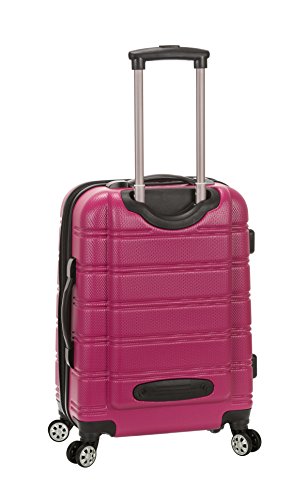 Rockland Melbourne Hardside Expandable Spinner Wheel Luggage, Carry-On 20", Magenta