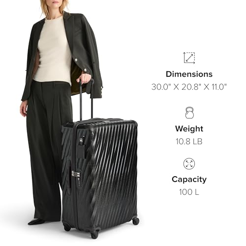 TUMI - 19 Degree Lite 4 Wheel Luggage - Lightweight and Highly Durable, Modern Contour, Hard Shell Men's and Women's Suitcase - 21.75" Carry-On, Thyme