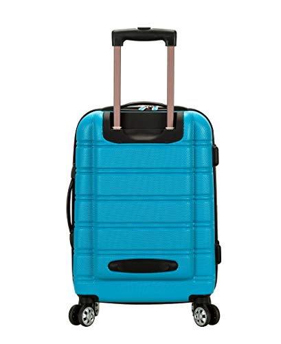 Rockland Melbourne Hardside Expandable Spinner Wheel Luggage, Carry-On 20", Turquoise