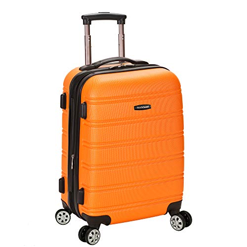 Rockland Melbourne Hardside Expandable Spinner Wheel Luggage, Carry-On 20", Orange