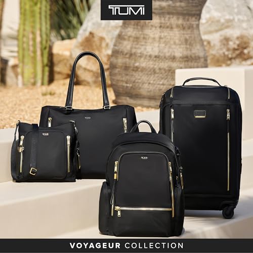 TUMI - Voyageur Celina Backpack - Women's Work and Travel Bag - 16.0" X 10.6" X 6.5" - Holds Up to 16" Laptop - Black & Gold Hardware