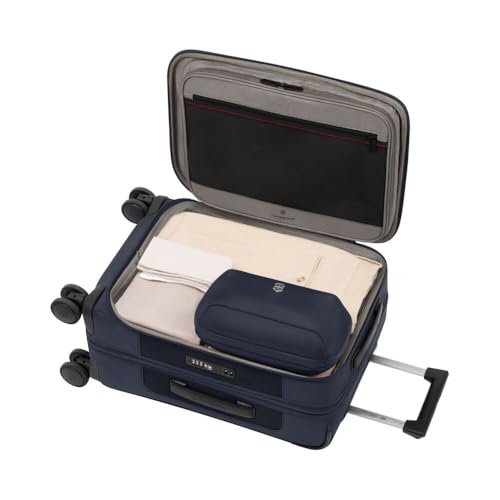 Victorinox Werks Traveler 7.0, Frequent Flyer Carry-On, 8-Wheel Softside Expandable Cabin Case, Navy Blue