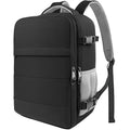HOTOR Travel Backpack - Flight Approved Travel Bag for Men and Women, Carry on Luggage for 15.6" Laptop and Travel Essentials for Work, Business, Weekender, College 11.8"x7.9"x17.3" (Black)