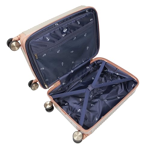 Dockers Spectra Hardside Expandable 8-Wheel Spinner Travel Carry On Luggage, 20-Inch, Timberwolf