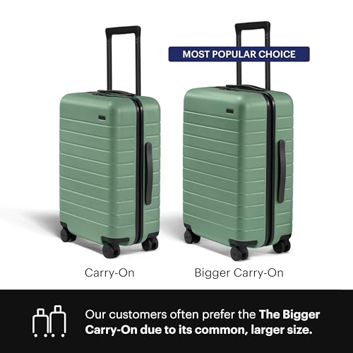 Away Carry-On Luggage - 22-Inch Lightweight Hardside Suitcase with 360° Spinner Wheels, Interior Compression System, TSA-Approved Lock - Sea Green