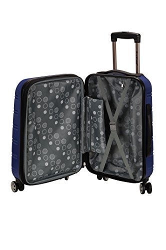 Rockland Melbourne Hardside Expandable Spinner Wheel Luggage, Carry-On 20", Blue