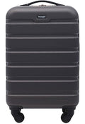 Wrangler 22" Hardside Spinner Carry-On Luggage, Charcoal