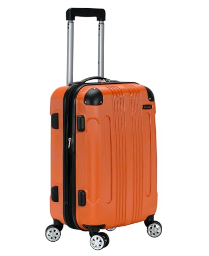 Rockland London Hardside Spinner Wheel Luggage, Carry-On 20", Orange