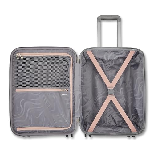 American Tourister Moonlight II Hardside Expandable Luggage with Spinner Wheels, Ombre Peach, Carry-On 20-Inch