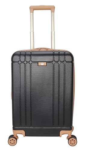 Dockers Hooper Hardside Expandable 8-Wheel Spinner Travel Carry On Luggage, 20-Inch, Black