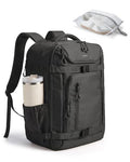 BAGSMART 35L Travel Backpack for Women & Men Fits 17-Inch Laptop, Airline Approved Carry On Backpack with Wet Pocket & Shoe Pouch, Water-Resistant Personal Item Travel Bag, Black