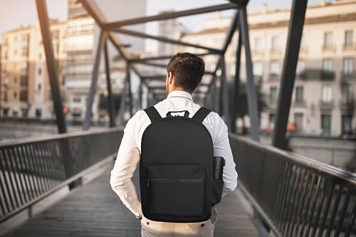 Kenneth Cole REACTION Logan Classic Neoprene Laptop Travel Work Backpack Bag, Light Taupe