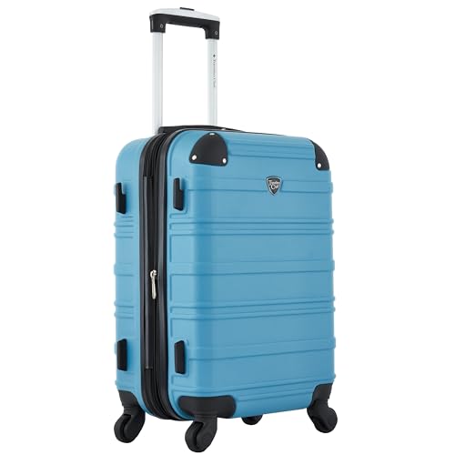 Travelers Club Phoenix Luggage, Blue Moon, 22-Inch Carry-On