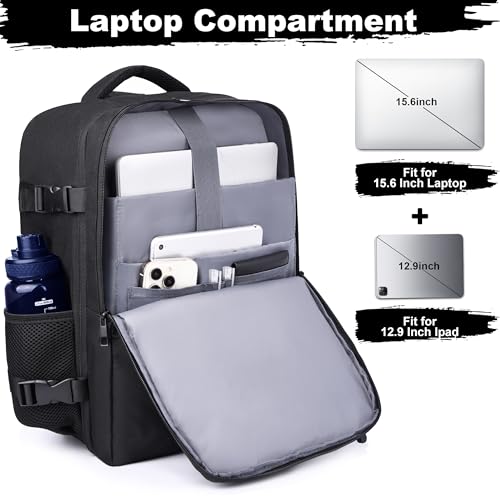 DEYACE Travel Backpack for Men Women, TSA Approved Carry On Backpack 17x13x8 Personal Item Size Airplane Approved Weekender Bag, Water Resistant Lightweight Laptop Daypack for Flight