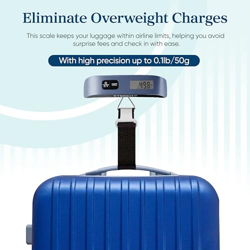 Etekcity Luggage Scale, Digital Suitcase Weight Scale for Travel, 110 lb
