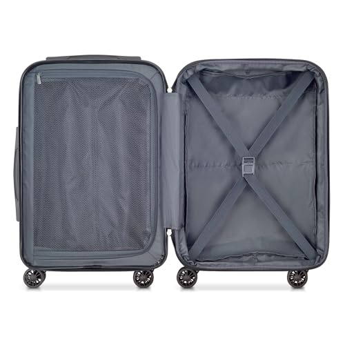 DELSEY PARIS Helium Aero Hardside Expandable Luggage with Spinner Wheels, Titanium, Carry-On 19 Inch