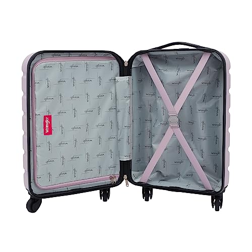 Wrangler 22" Hardside Spinner Carry-On Luggage, Lilac