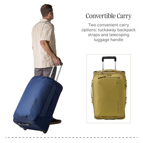 Eagle Creek Expanse 2-Wheel International Carry On Luggage - Efficient Packing Capacity for Strict Baggage Requirements - Heavy Duty Wheels - Telescoping Handle - Gold - 21.5