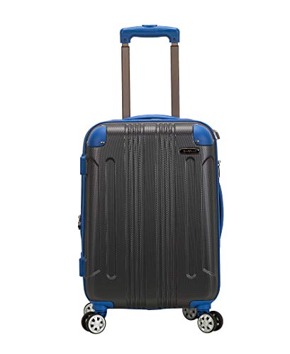 Rockland London Hardside Spinner Wheel Luggage, Carry-On 20", Two Tone Grey