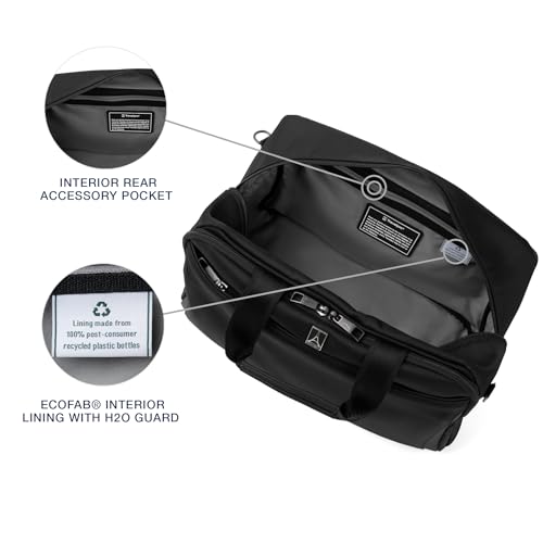 Travelpro Crew Classic Lightweight Softside Luggage, Underseat Travel Tote Bag, Men and Women, Black
