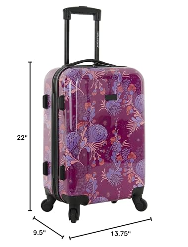 Bella Caronia 3 Piece or 20" Carry-On Voguish Luggage Set, Style Flora, 20" Carry-On