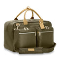 Briggs & Riley Multi-Pocket Cabin Bag - Carry On Luggage for Travel, Softside Bag for Men & Women, Fits in Overhead Bin, Two Slip Pockets, Fits up to 15" Laptop - Rhapsody Collection, Olive