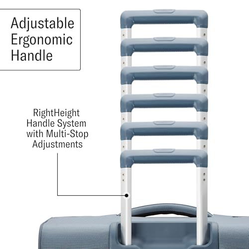 Samsonite UpLIFT Lightweight Softside Carry-On Luggage with Spinner Wheels - Expandable - Airline-Approved, Polyester Soft Suitcase for Ultra Light Travel - Elemental Blue