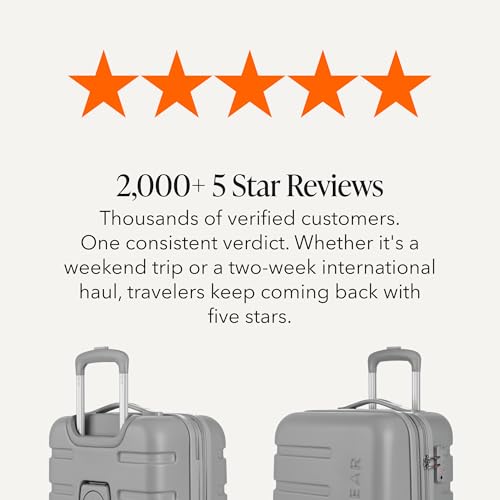 SWISSGEAR Signature Hardside Expandable Carry-On Spinner Luggage, ABS Construction, TSA-Friendly Lock, and Built-In Cupholder, Grey, 19-Inch