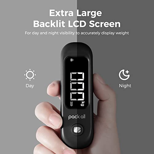 pack all Digital Luggage Scale for Travel, 110Lbs Capacity, 0.1Lb Precision