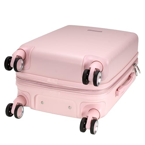 Rockland Palm Beach Hardside 20" ABS Carry On, Pink