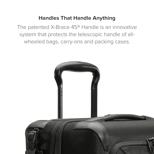 TUMI - Aerotour 4 Wheel Expandable Luggage - Men's and Women's Lightweight Business and Leisure Travel Suitcase - 21.75" Expandable Carry-On, Black
