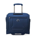 DELSEY PARIS Helium DLX Softside Luggage Under-Seater with 2 Wheels, Navy Blue, Carry on 16 Inch