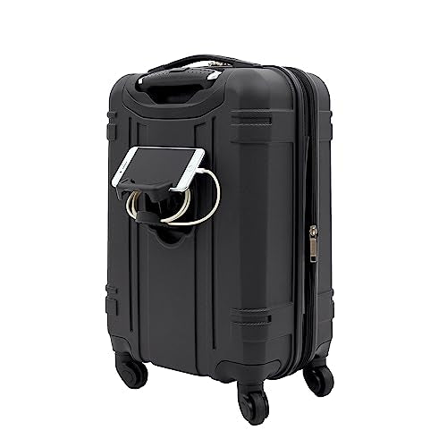 Wrangler 20" Astral Hardside Carry-On Luggage, Black