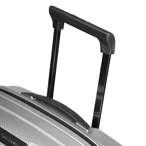 Samsonite Proxis Global Carry-On Hardside Luggage with Dual Spinner Wheels, Airline Approved - Innovative Roxkin™ Lightweight Shell With Ultimate Durability- TSA Lock, Telescopic Handle - Silver