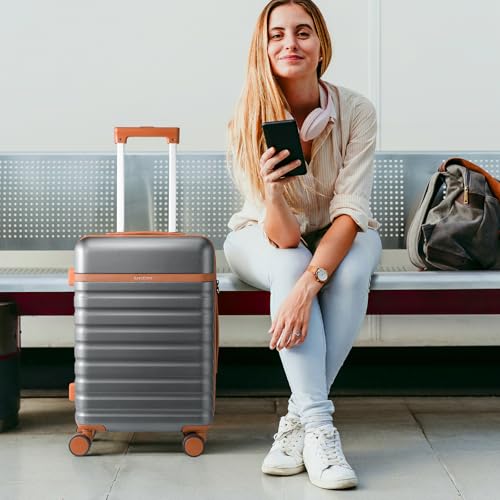 UKEIN Luggage Sets 3Piece, Carry On Luggage 20in Suitcase Set With Backpack