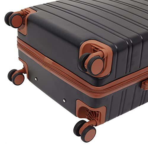 Travelers Club 2PC or 20" Navigate Luggage Set, Black, 20" Carry-On