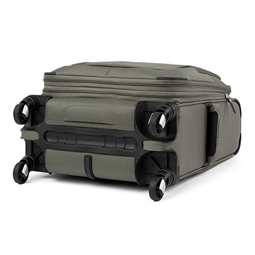 Travelpro Maxlite 5 Softside Expandable Luggage with 4 Spinner Wheels, Lightweight Suitcase, Men and Women, International, Slate Green, Carry-on 19-Inch