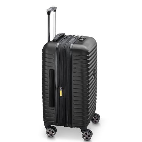 DELSEY PARIS Cruise 3.0 Hardside Expandable Luggage with Spinner Wheels, Black, Carry on 20 Inch
