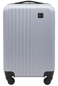 Travelers Club Cosmo Luggage, Silver-20, 20-Inch