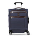 Travelpro Platinum Elite Softside Expandable Carry on Luggage, 8 Wheel Spinner Suitcase, USB Port, Men and Women, International, True Navy, Carry On 19-Inch