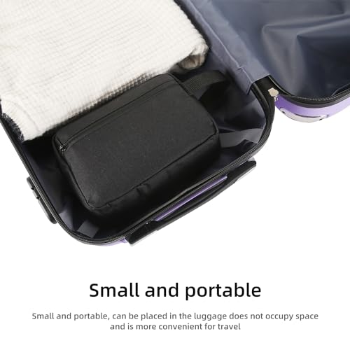 Icramsy Travel Toiletry bag Toiletry bag for women men Hanging Cosmetic bag Travel accessories for Women Men (Black)