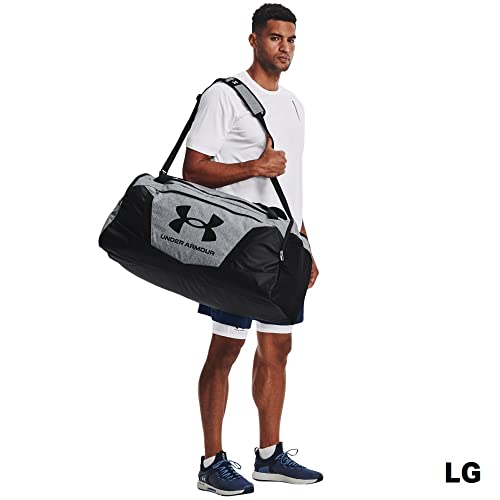 Under Armour Unisex-Adult Undeniable 5.0 Duffle, Pitch Gray Medium Heather (012)/Black, Medium