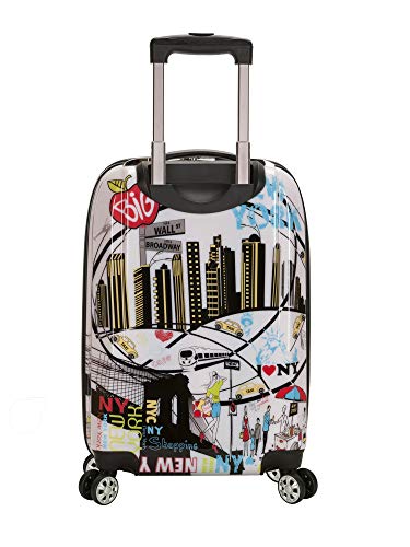 Rockland Departure Hardside Spinner Wheel Luggage, Carry-On 20", New York