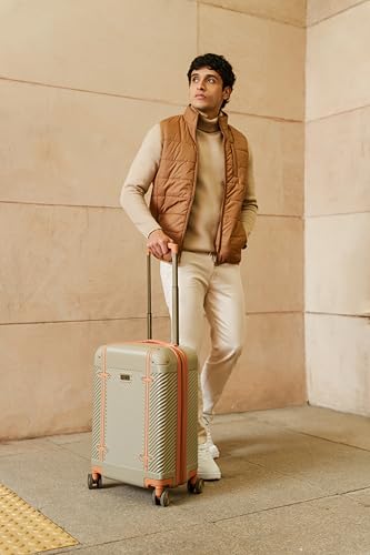 Dockers Spectra Hardside Expandable 8-Wheel Spinner Travel Carry On Luggage, 20-Inch, Timberwolf