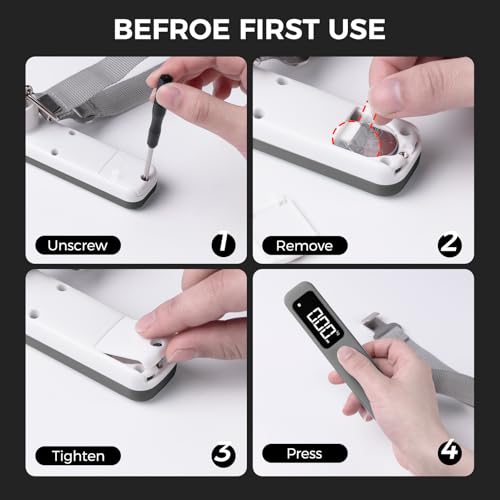pack all Digital Luggage Scale for Travel, 110Lbs Capacity, 0.1Lb Precision