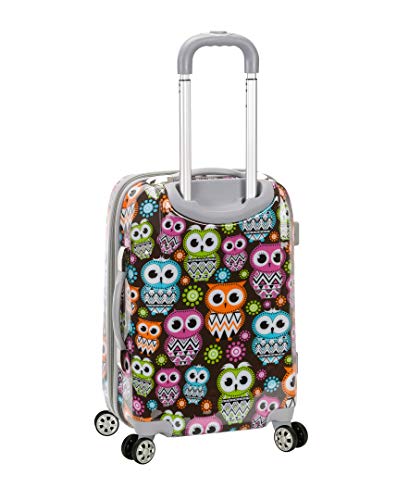 Rockland Vision Hardside Spinner Wheel Luggage, Carry-On 20", Owl